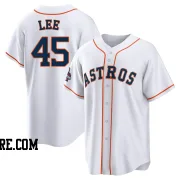 Men's Houston Astros Carlos Lee Replica White 2022 World Series Champions Home Jersey