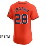 Men's Houston Astros Cesar Cedeno Elite Orange Alternate Vapor Premier Jersey