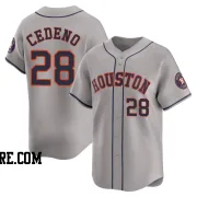 Men's Houston Astros Cesar Cedeno Limited Gray Away Jersey