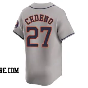 Men's Houston Astros Cesar Cedeno Limited Gray Away Jersey