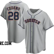 Men's Houston Astros Cesar Cedeno Replica Gray Road Jersey