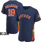 Men's Houston Astros Cesar Salazar Authentic Navy Alternate Jersey