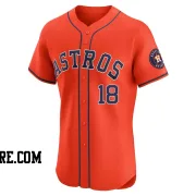 Men's Houston Astros Cesar Salazar Elite Orange Alternate Vapor Premier Jersey