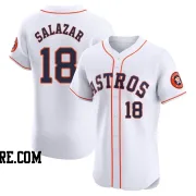 Men's Houston Astros Cesar Salazar Elite White Home Jersey