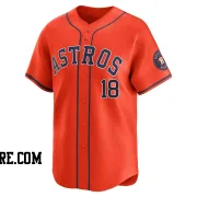 Men's Houston Astros Cesar Salazar Limited Orange Alternate Jersey