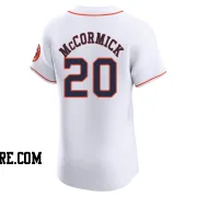 Men's Houston Astros Chas McCormick Elite White Home Jersey