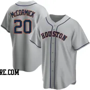 Men's Houston Astros Chas McCormick Replica Gray Road Jersey