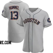 Men's Houston Astros Cooper Hummel Authentic Gray Road Jersey