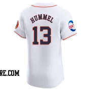 Men's Houston Astros Cooper Hummel Elite White Home Patch Jersey