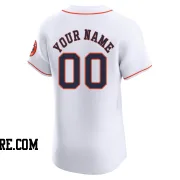 Men's Houston Astros Custom Elite White Home Jersey