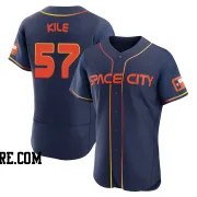 Men's Houston Astros Darryl Kile Authentic Navy 2022 City Connect Jersey