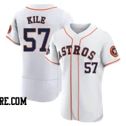 Men's Houston Astros Darryl Kile Authentic White 2022 World Series Champions Home Jersey