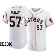 Men's Houston Astros Darryl Kile Authentic White 2022 World Series Home Jersey