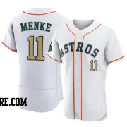 Men's Houston Astros Denis Menke Authentic Gold White 2023 Collection Jersey