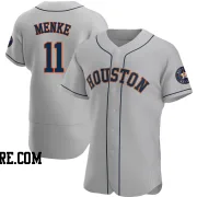 Men's Houston Astros Denis Menke Authentic Gray Road Jersey