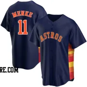 Men's Houston Astros Denis Menke Replica Navy Alternate Jersey