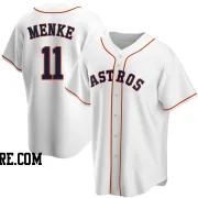 Men's Houston Astros Denis Menke Replica White Home Jersey