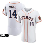 Men's Houston Astros Derek Bell Authentic White 2022 World Series Champions Home Jersey