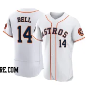 Men's Houston Astros Derek Bell Authentic White 2022 World Series Home Jersey