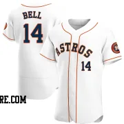 Men's Houston Astros Derek Bell Authentic White Home Jersey