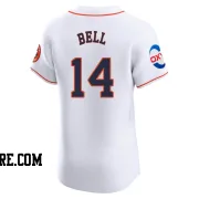 Men's Houston Astros Derek Bell Elite White Home Patch Jersey