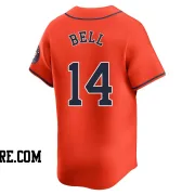 Men's Houston Astros Derek Bell Limited Orange Alternate Jersey