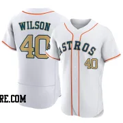 Men's Houston Astros Don Wilson Authentic Gold White 2023 Collection Jersey