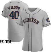 Men's Houston Astros Don Wilson Authentic Gray Road Jersey