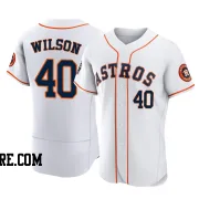 Men's Houston Astros Don Wilson Authentic White 2022 World Series Home Jersey