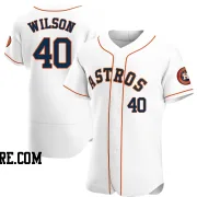 Men's Houston Astros Don Wilson Authentic White Home Jersey