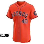 Men's Houston Astros Don Wilson Elite Orange Alternate Vapor Premier Jersey