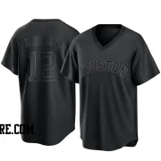 Men's Houston Astros Doug Rader Replica Black Pitch Fashion Jersey