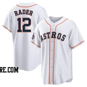 Men's Houston Astros Doug Rader Replica White 2022 World Series Champions Home Jersey