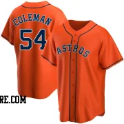 Men's Houston Astros Dylan Coleman Replica Orange Alternate Jersey