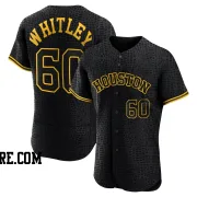 Men's Houston Astros Forrest Whitley Authentic Black Snake Skin City Jersey