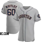 Men's Houston Astros Forrest Whitley Authentic Gray Road Jersey