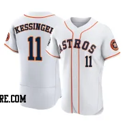 Men's Houston Astros Grae Kessinger Authentic White 2022 World Series Home Jersey