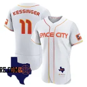 Men's Houston Astros Grae Kessinger Authentic White 2023 Space City Ready 2 Reign Flex Base Jersey