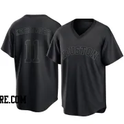 Men's Houston Astros Grae Kessinger Replica Black Pitch Fashion Jersey