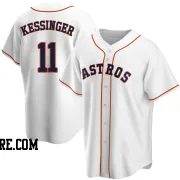 Men's Houston Astros Grae Kessinger Replica White Home Jersey