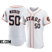 Men's Houston Astros Hector Neris Authentic White 2022 World Series Home Jersey