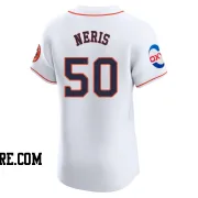 Men's Houston Astros Hector Neris Elite White Home Patch Jersey