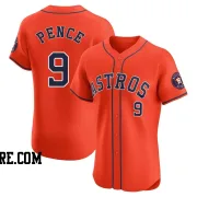 Men's Houston Astros Hunter Pence Elite Orange Alternate Vapor Premier Jersey