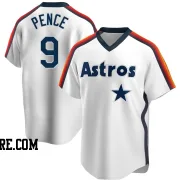 Men's Houston Astros Hunter Pence Replica White Home Cooperstown Collection Team Jersey