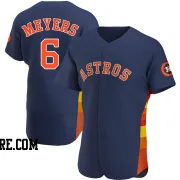 Men's Houston Astros Jake Meyers Authentic Navy Alternate Jersey