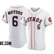 Men's Houston Astros Jake Meyers Authentic White 2022 World Series Home Jersey