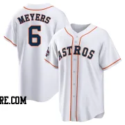 Men's Houston Astros Jake Meyers Replica White 2022 World Series Champions Home Jersey