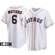 Men's Houston Astros Jake Meyers Replica White 2022 World Series Home Jersey