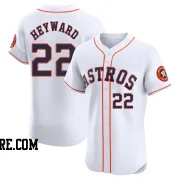 Men's Houston Astros Jason Heyward Elite White Home Jersey