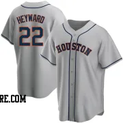 Men's Houston Astros Jason Heyward Replica Gray Road Jersey